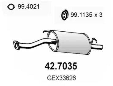 Амортизатор ASSO 42.7035