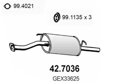 Амортизатор ASSO 42.7036