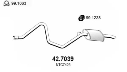 Амортизатор ASSO 42.7039