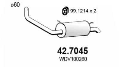 Амортизатор ASSO 42.7045