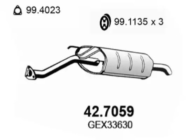 Амортизатор ASSO 42.7059