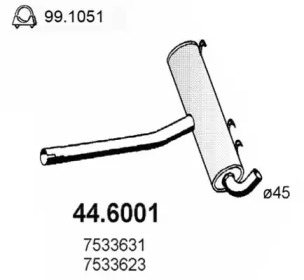 Амортизатор ASSO 44.6001