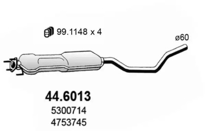 Амортизатор ASSO 44.6013