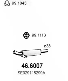 Амортизатор ASSO 46.6007