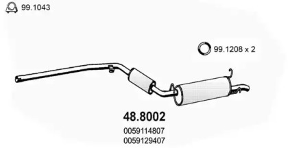 Амортизатор ASSO 48.8002