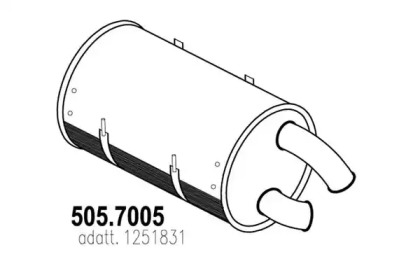 Амортизатор ASSO 505.7005