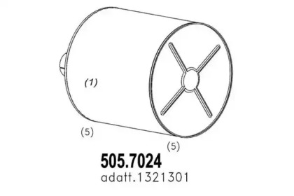 Амортизатор ASSO 505.7024