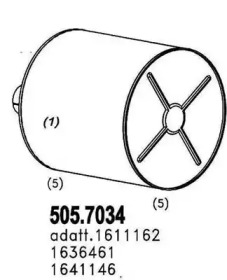 Амортизатор ASSO 505.7034