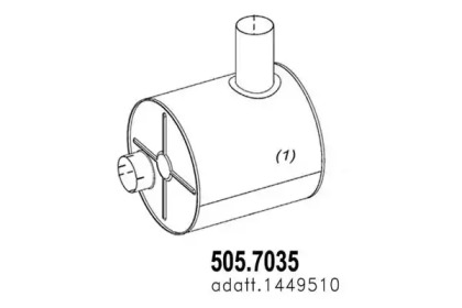 Амортизатор ASSO 505.7035