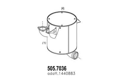 Амортизатор ASSO 505.7036