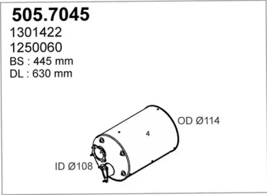 Амортизатор ASSO 505.7045