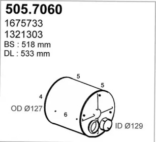 Амортизатор ASSO 505.7060