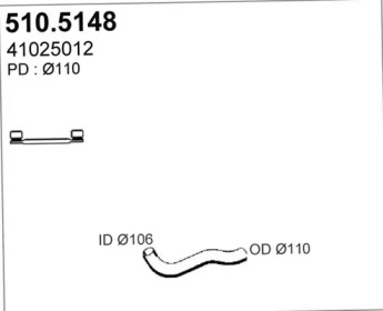 Трубка ASSO 510.5148