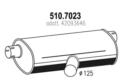 Амортизатор ASSO 510.7023