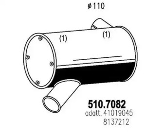 Амортизатор ASSO 510.7082