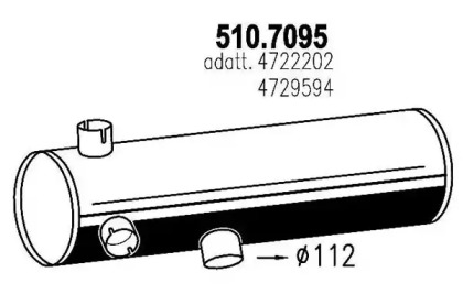 Амортизатор ASSO 510.7095