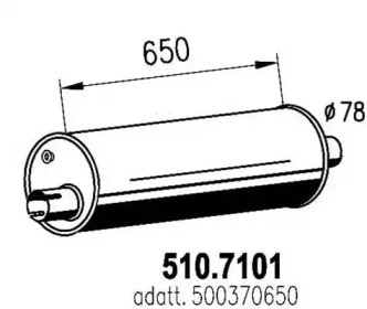 Амортизатор ASSO 510.7101