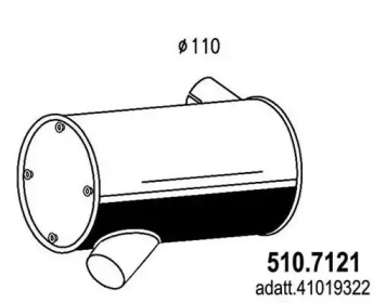 Амортизатор ASSO 510.7121