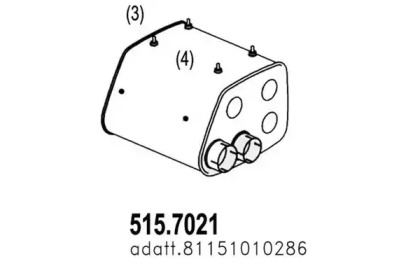 Амортизатор ASSO 515.7021