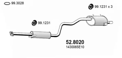 Амортизатор ASSO 52.8020