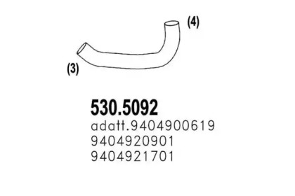 Трубка ASSO 530.5092