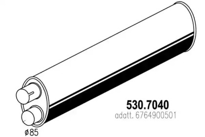 Амортизатор ASSO 530.7040