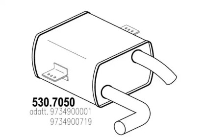 Амортизатор ASSO 530.7050