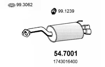 Амортизатор ASSO 54.7001