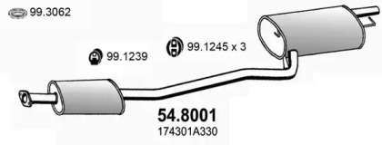 Амортизатор ASSO 54.8001