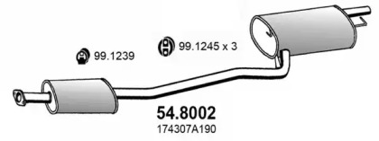 Амортизатор ASSO 54.8002