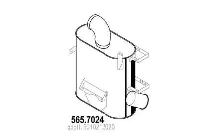 Амортизатор ASSO 565.7024