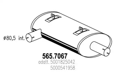 Амортизатор ASSO 565.7067