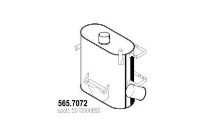 Амортизатор ASSO 565.7072