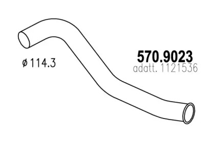 Трубка ASSO 570.9023