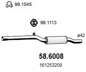 Амортизатор ASSO 58.6008