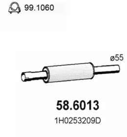 Амортизатор ASSO 58.6013