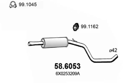 Амортизатор ASSO 58.6053