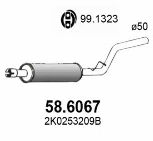 Амортизатор ASSO 58.6067