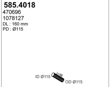 Трубка ASSO 585.4018