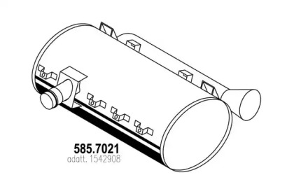 Амортизатор ASSO 585.7021