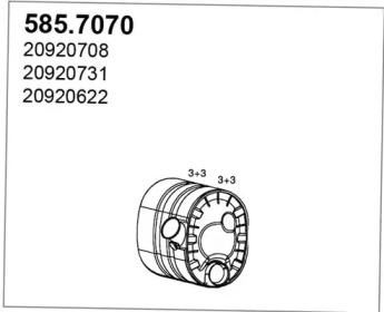 Фильтр ASSO 585.7070