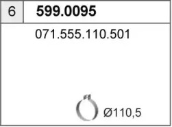 Соединительные элементы трубопровода ASSO 599.0095