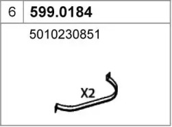 Соединительные элементы трубопровода ASSO 599.0184