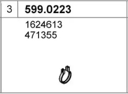 Соединительные элементы трубопровода ASSO 599.0223