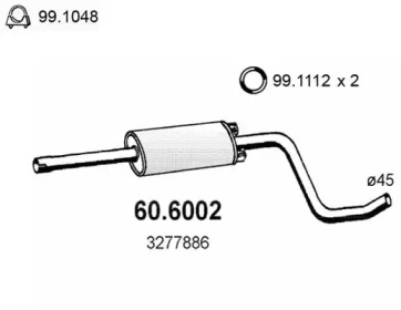 Амортизатор ASSO 60.6002