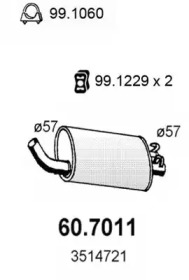 Амортизатор ASSO 60.7011