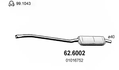 Амортизатор ASSO 62.6002