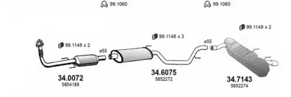 Глушитель ASSO ART3566