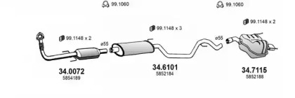 Глушитель ASSO ART3569