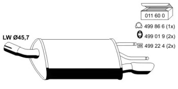 Амортизатор ERNST 011105